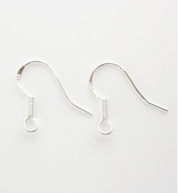 Earwires Sterling Silver 15mm